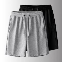 Sale With 2 Packs Basic Running Cotton Elastic Shorts For Men